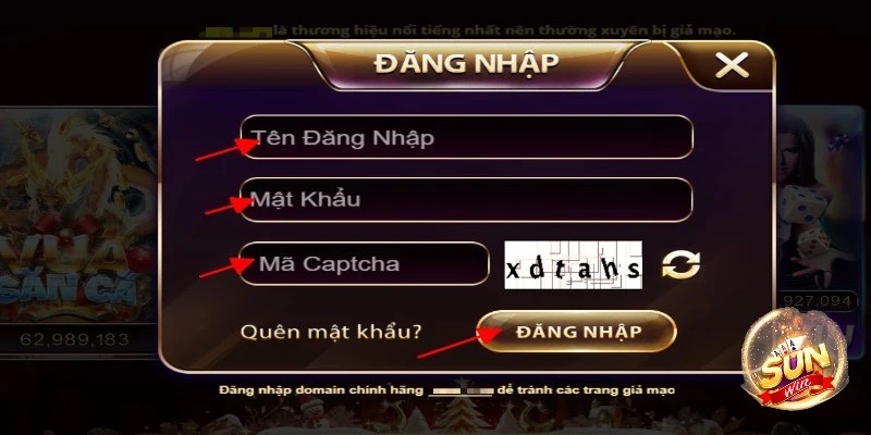 Các bước đăng nhập vào Sunwin đơn giản